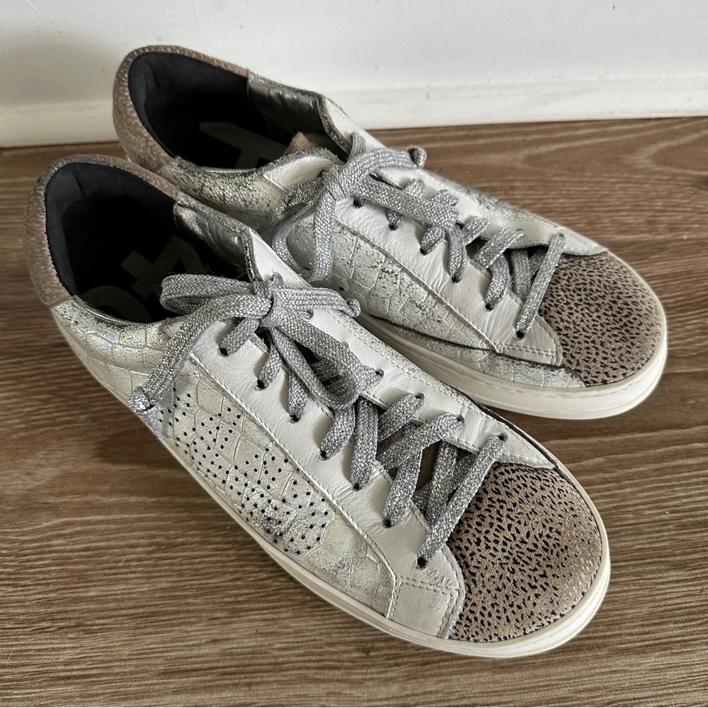 P448 John Iridescent You Can Surf Later low top sneakers. Size EU 41